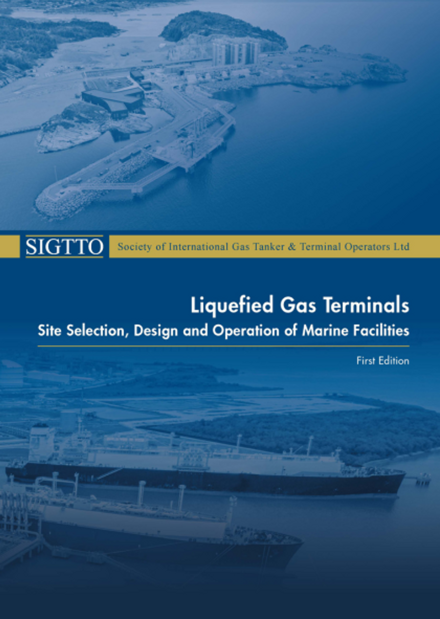 Publication cover for Liquefied Gas Terminals - Site Selection, Design and Operation of Marine Facilities